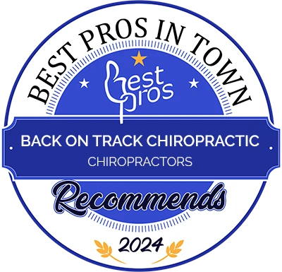 Chiropractic West St. Louis MO Best Pros In Town Chiropractic Award Best Pros In Town 2024 award.